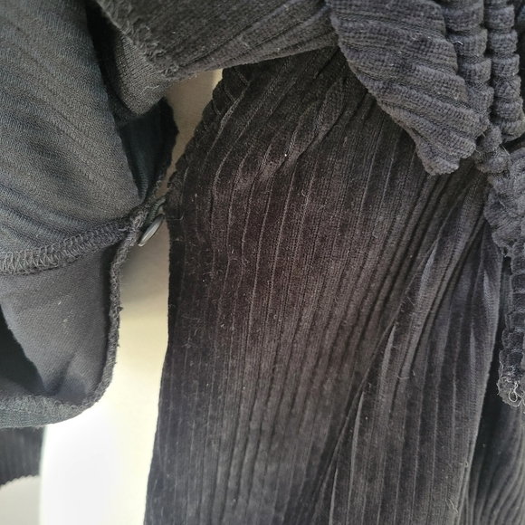 Gudrun Sjoden Velvet Velour Wrap Cardigan Blouse Black S - Picture 9 of 14